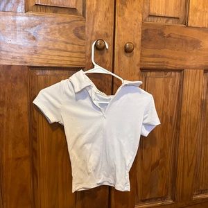 White shirt with collar